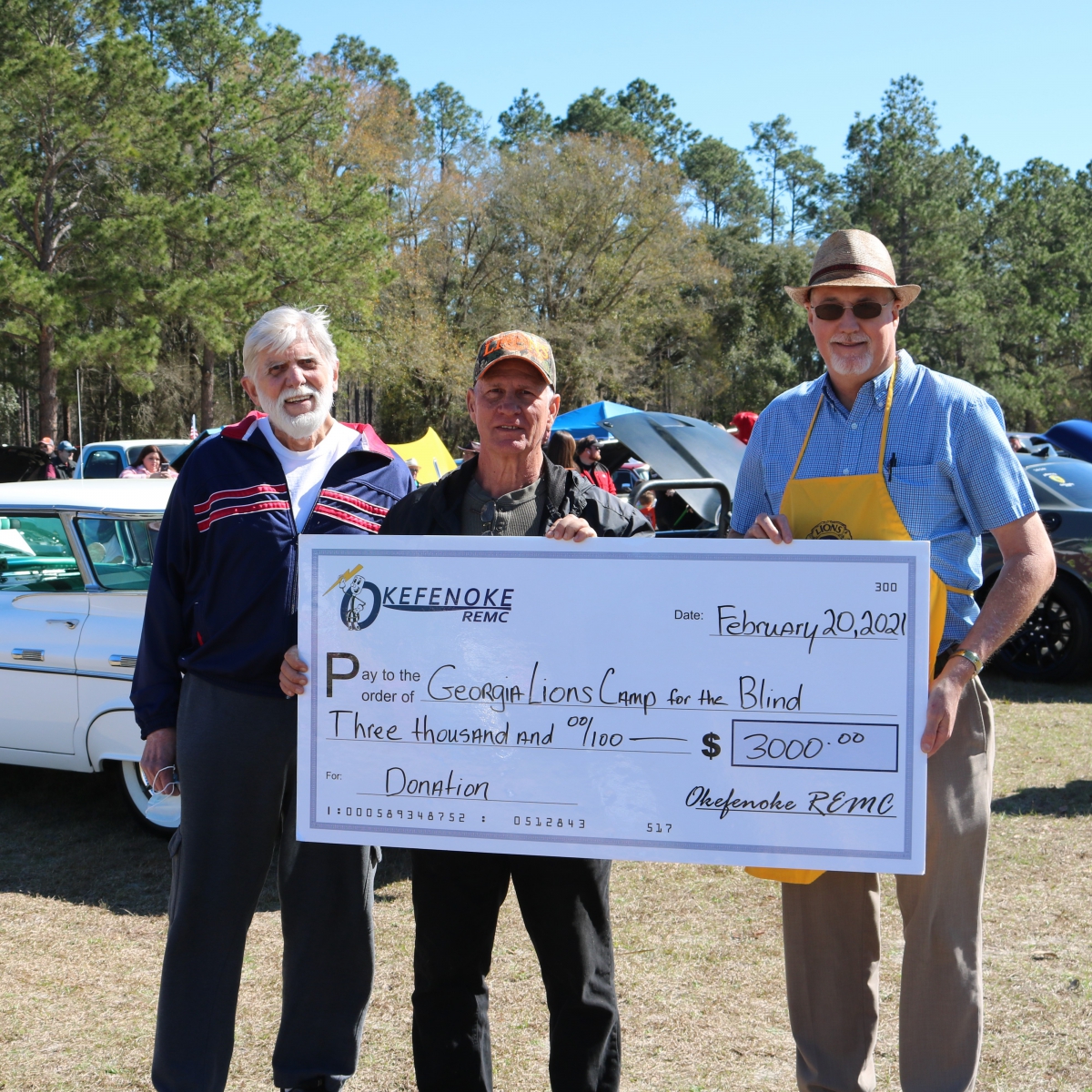 OREMC Donates to Georgia Lions Camp for the Blind  